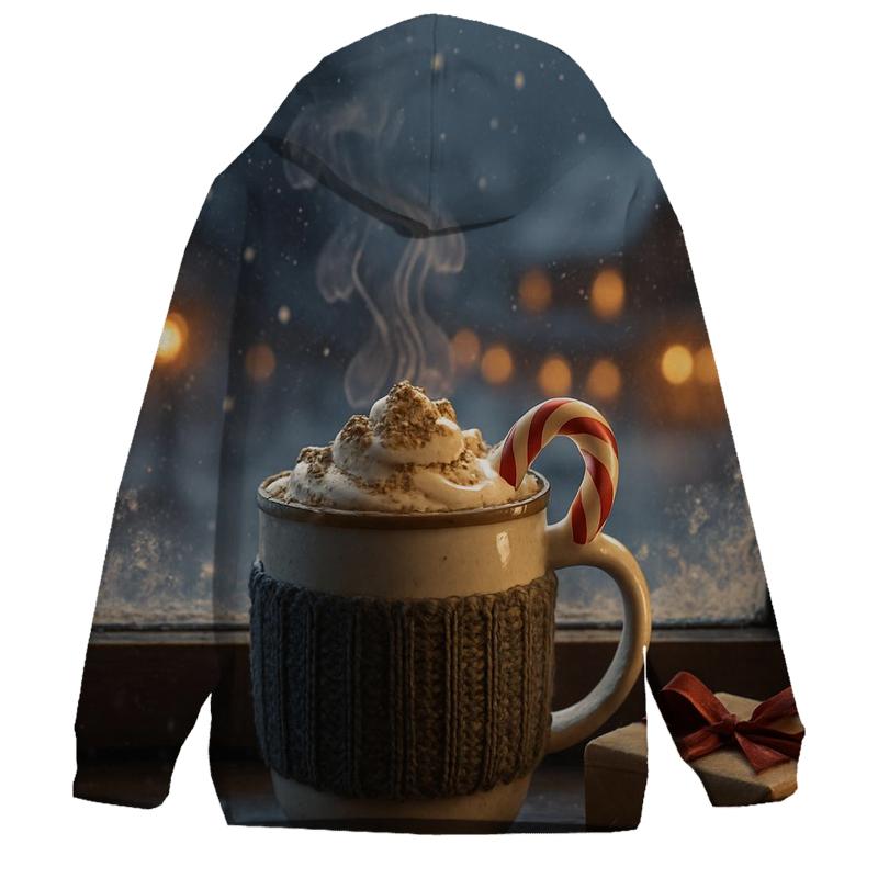 Hot Cocoa By The Frosted Window designer hoodies