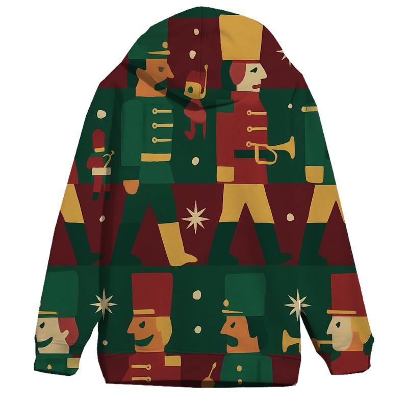Nutcracker Toy Parade Design zip-up hoodies
