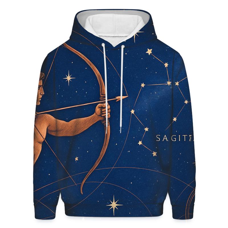 Sagittarius Archer Star Map hoodie designs