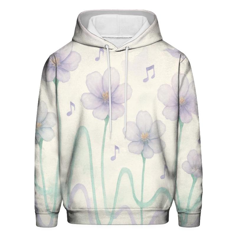 Soundwave Floral Fusion graphic hoodies