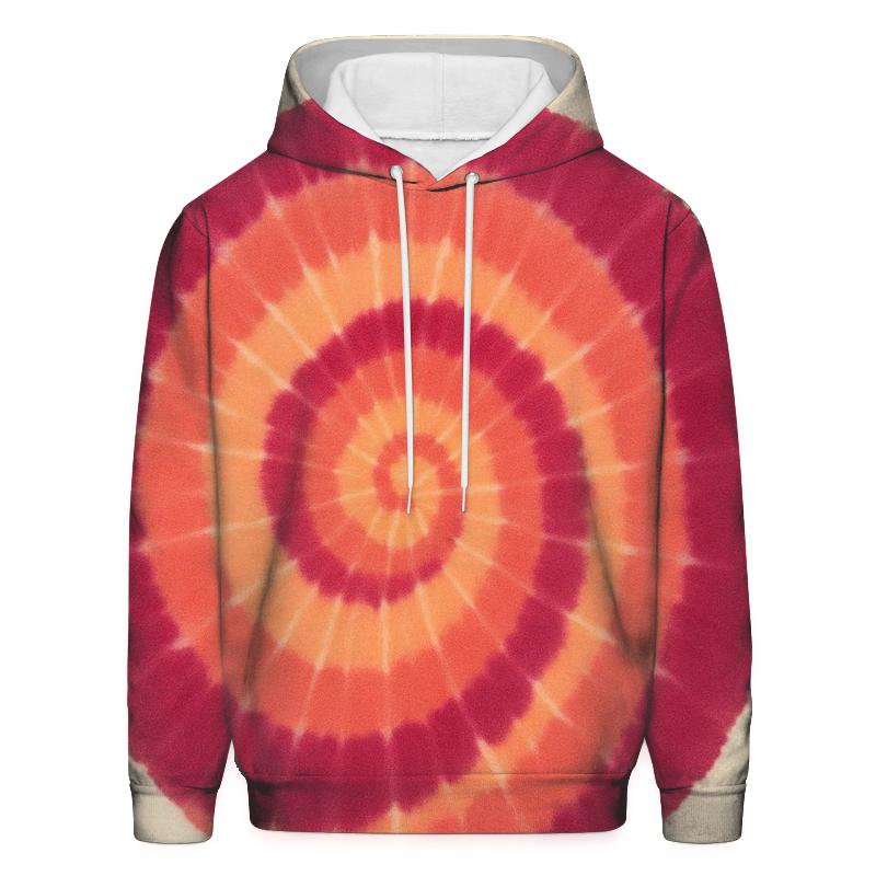 Sunset Spiral Overdye designer hoodies