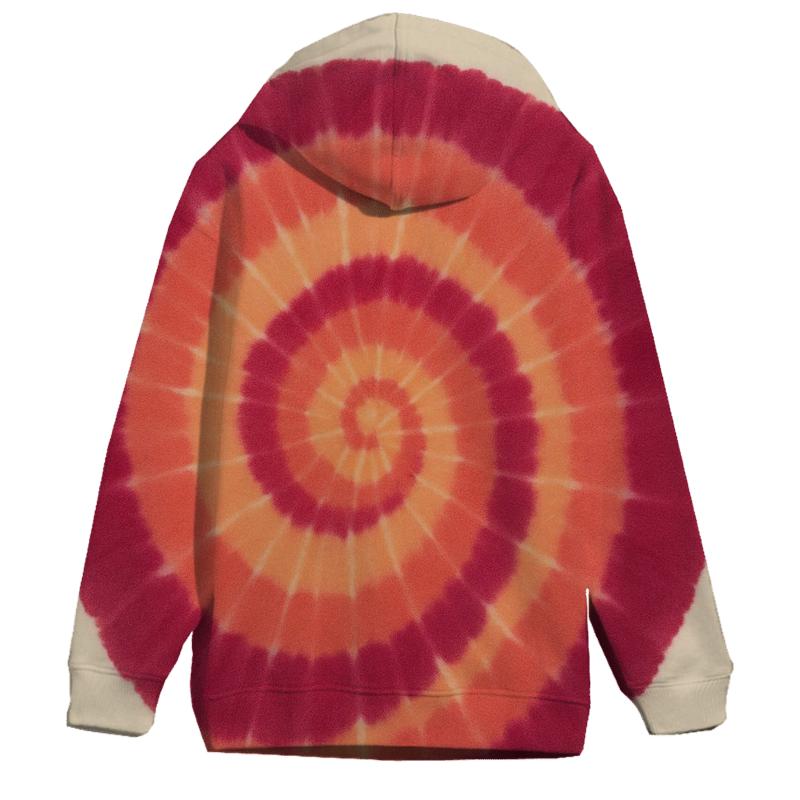 Sunset Spiral Overdye designer hoodies