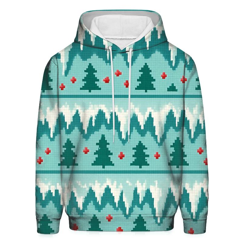 Icicle Banner Cascade Design zip-up hoodies