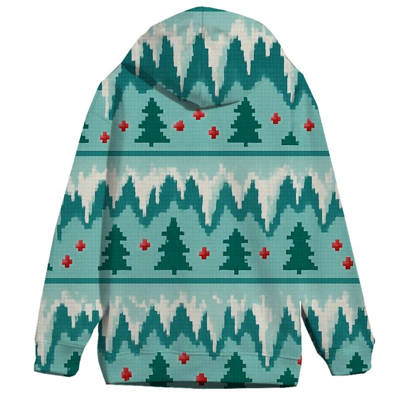 Icicle Banner Cascade Design zip-up hoodies