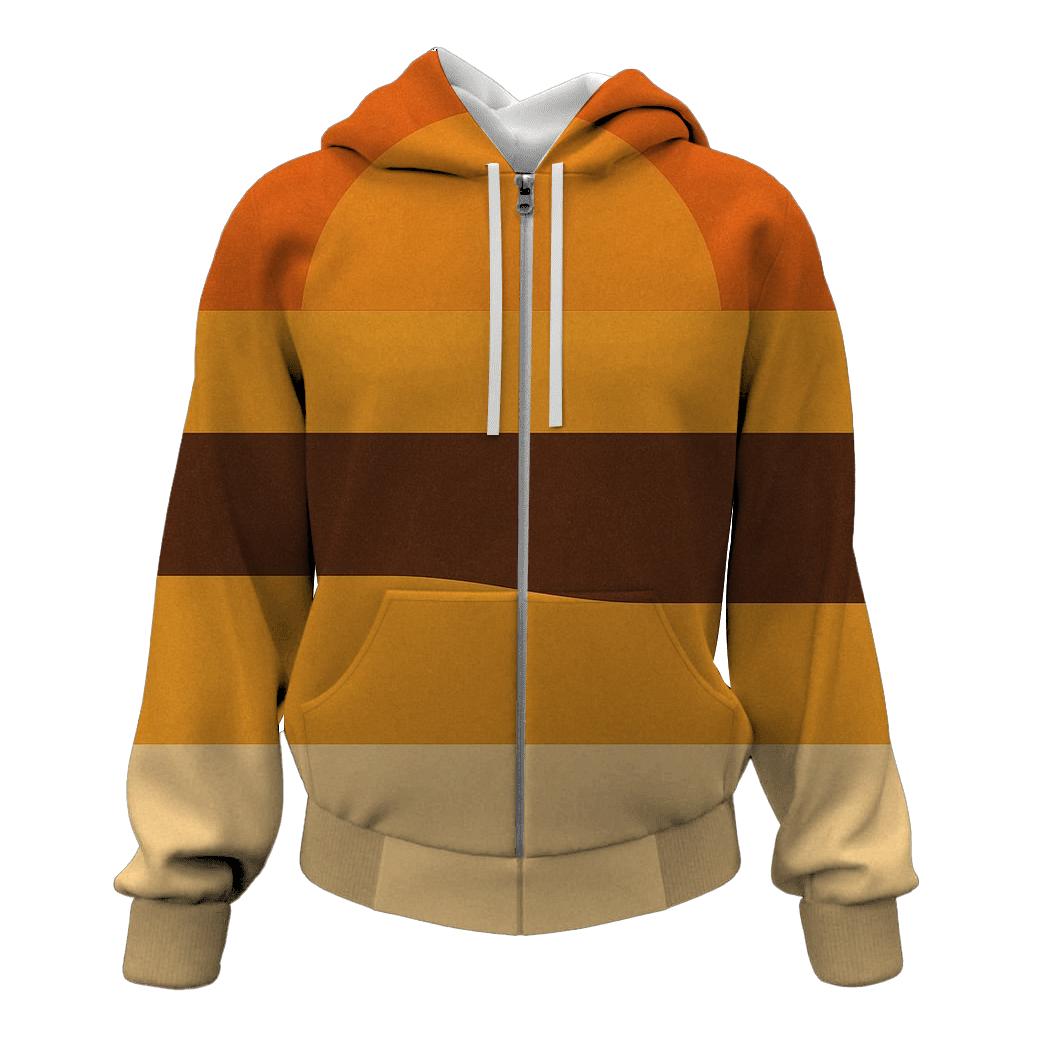 Harvest Sunset Stripes custom hoodies