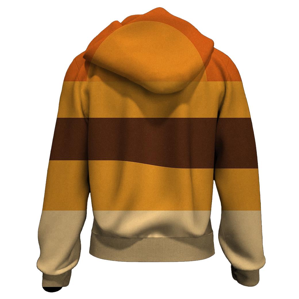 Harvest Sunset Stripes custom hoodies