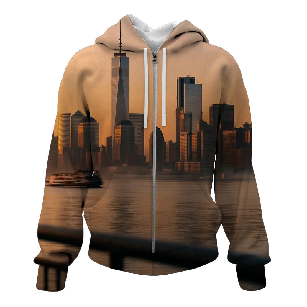 Hudson River Dawn Reflection pullover hoodies