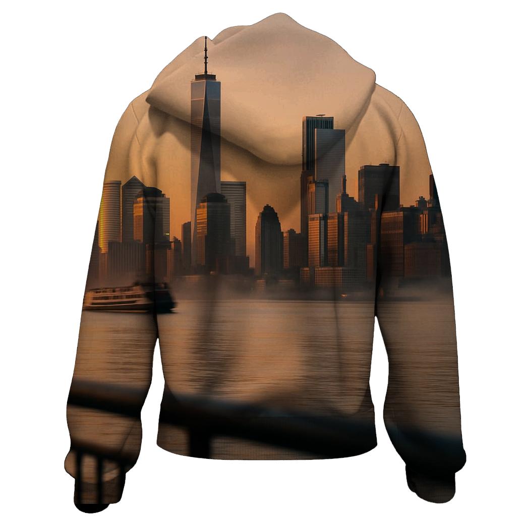 Hudson River Dawn Reflection pullover hoodies