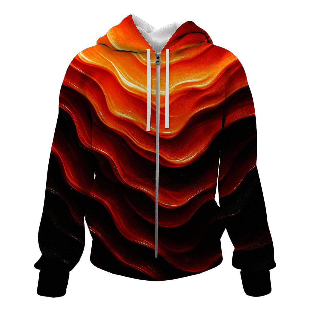 Molten Cascade zip-up hoodies