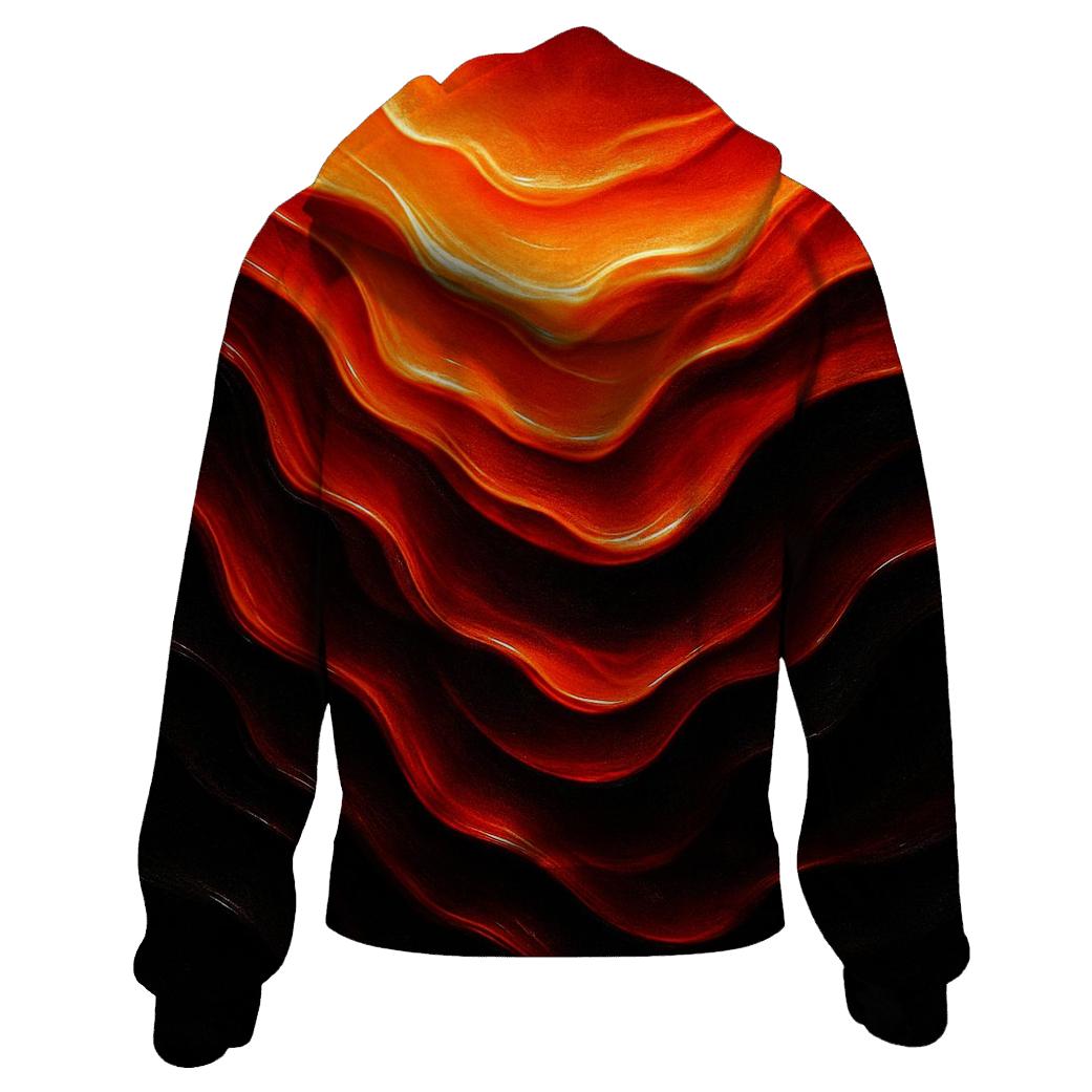 Molten Cascade zip-up hoodies