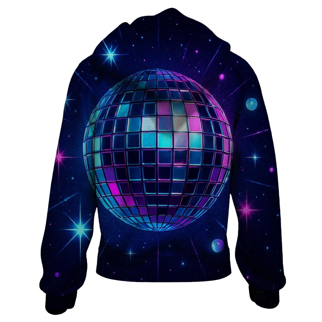 Midnight Disco Halo zip-up hoodies