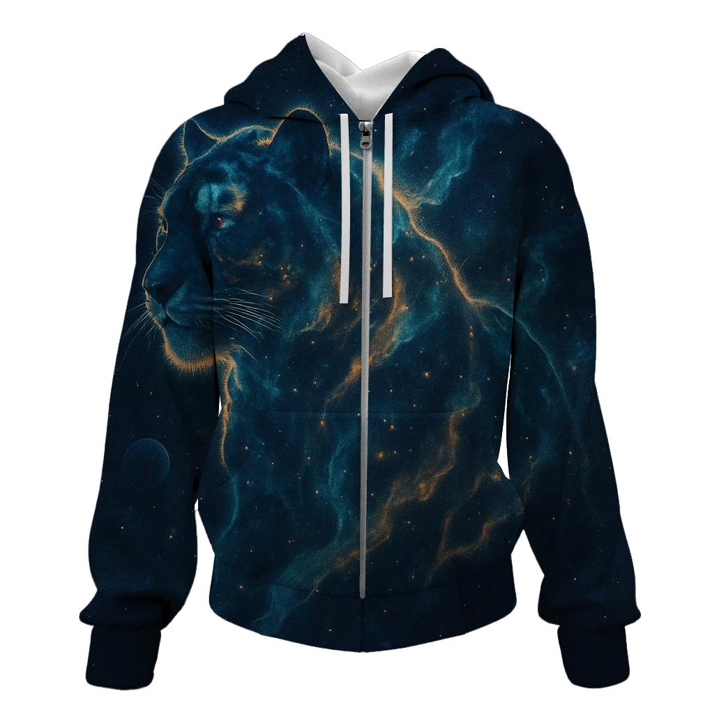 Galactic Tiger Nebula graphic hoodies