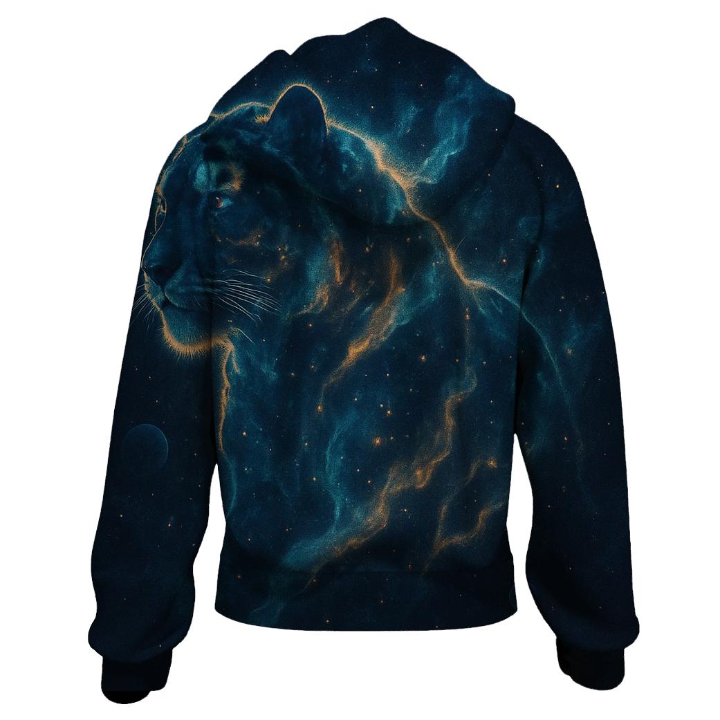 Galactic Tiger Nebula graphic hoodies
