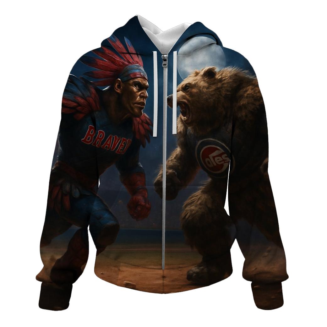 Midnight Battle At The Infield printed hoodies