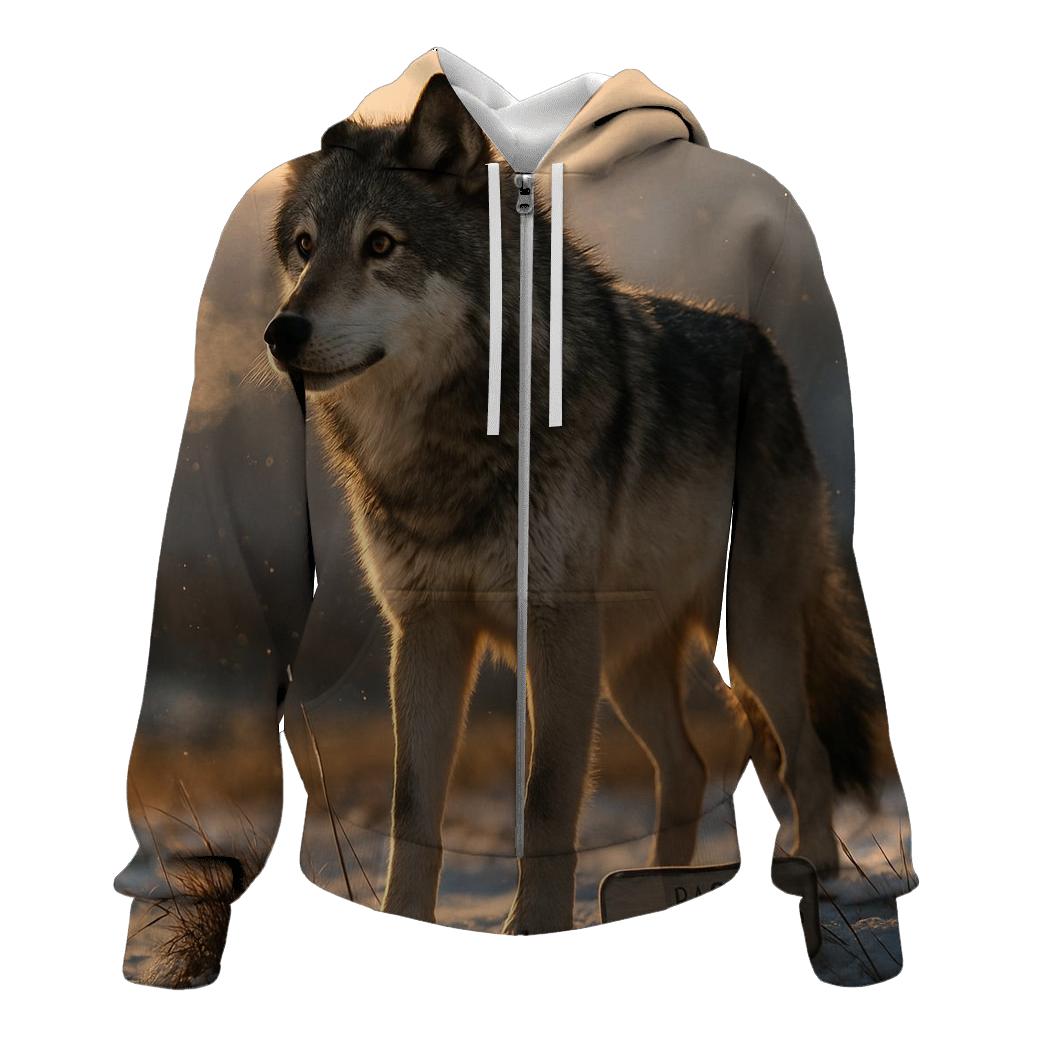 Alaskan Alpha On Tundra Ridge premium hoodies