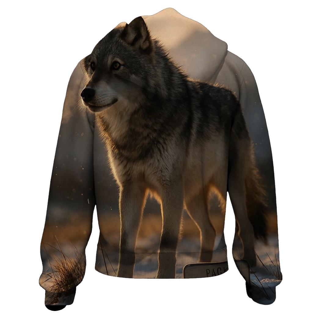Alaskan Alpha On Tundra Ridge premium hoodies