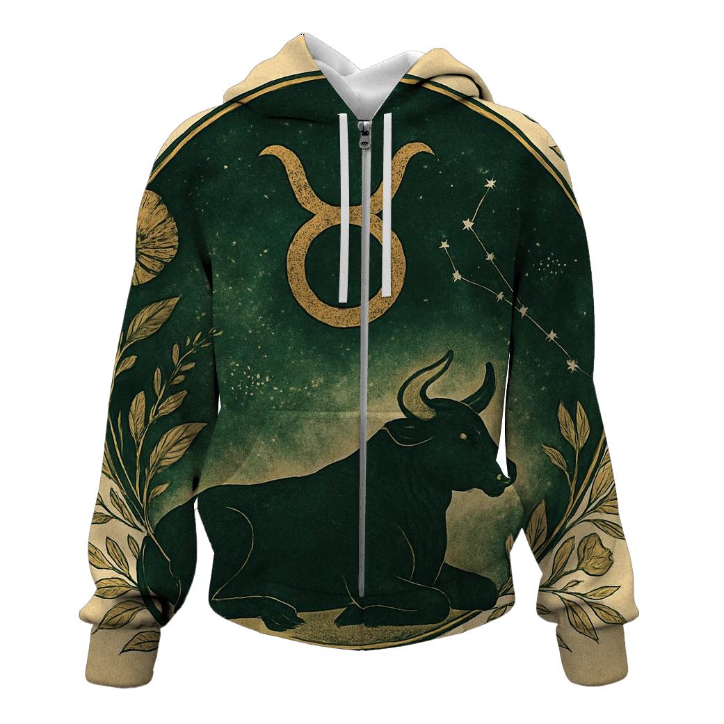 Mystic Taurus Bull Glyph Design custom hoodies