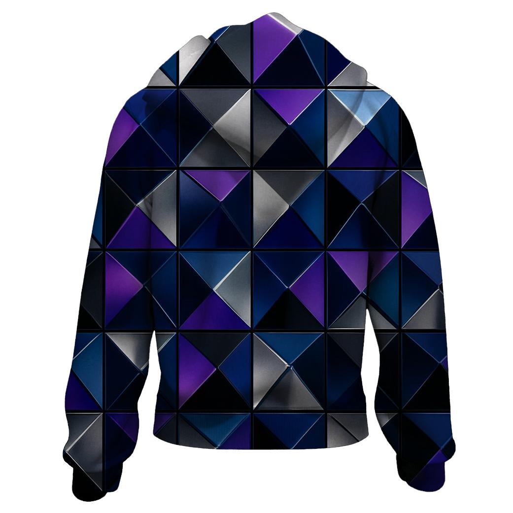Disco Night Geometry embroidered hoodies