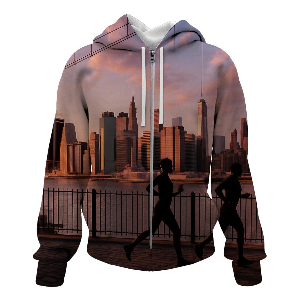 Sunset From Brooklyn Promenade graphic hoodies