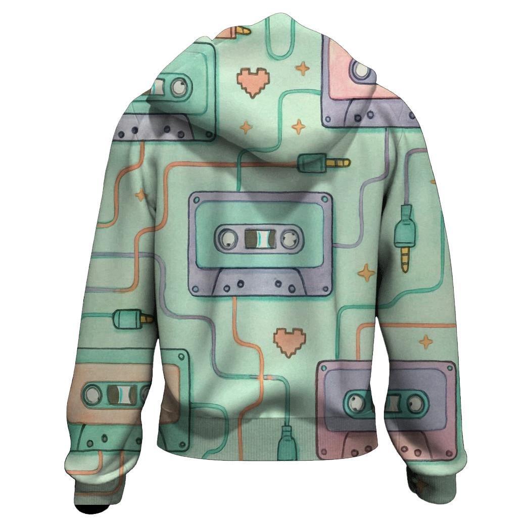 Cassette Circuit Grid custom hoodies