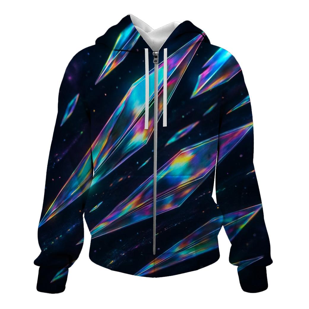Neon Prism Drift heavyweight hoodies