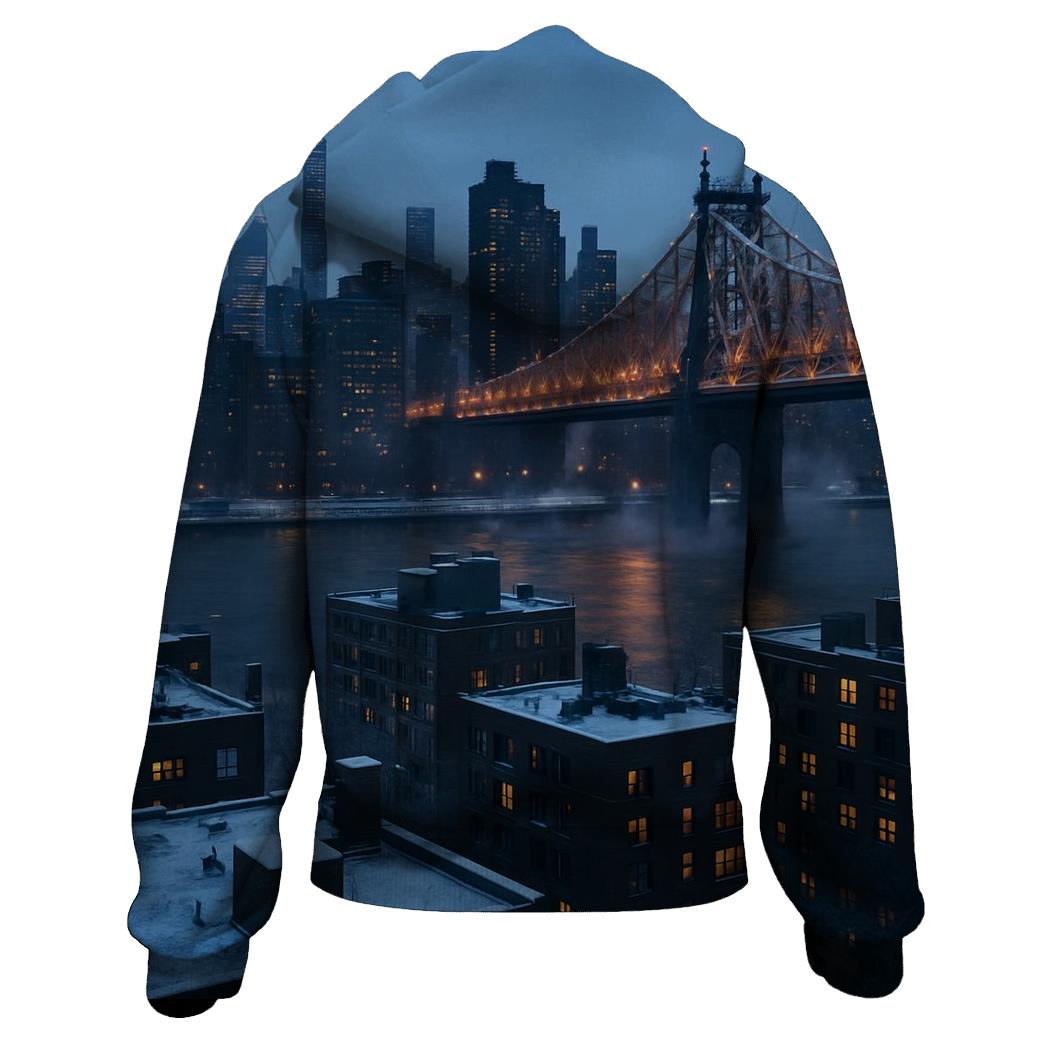 Winter Twilight From Roosevelt Island hoodie trends