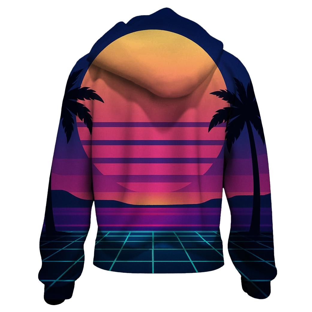 Synthwave Sunset custom hoodies
