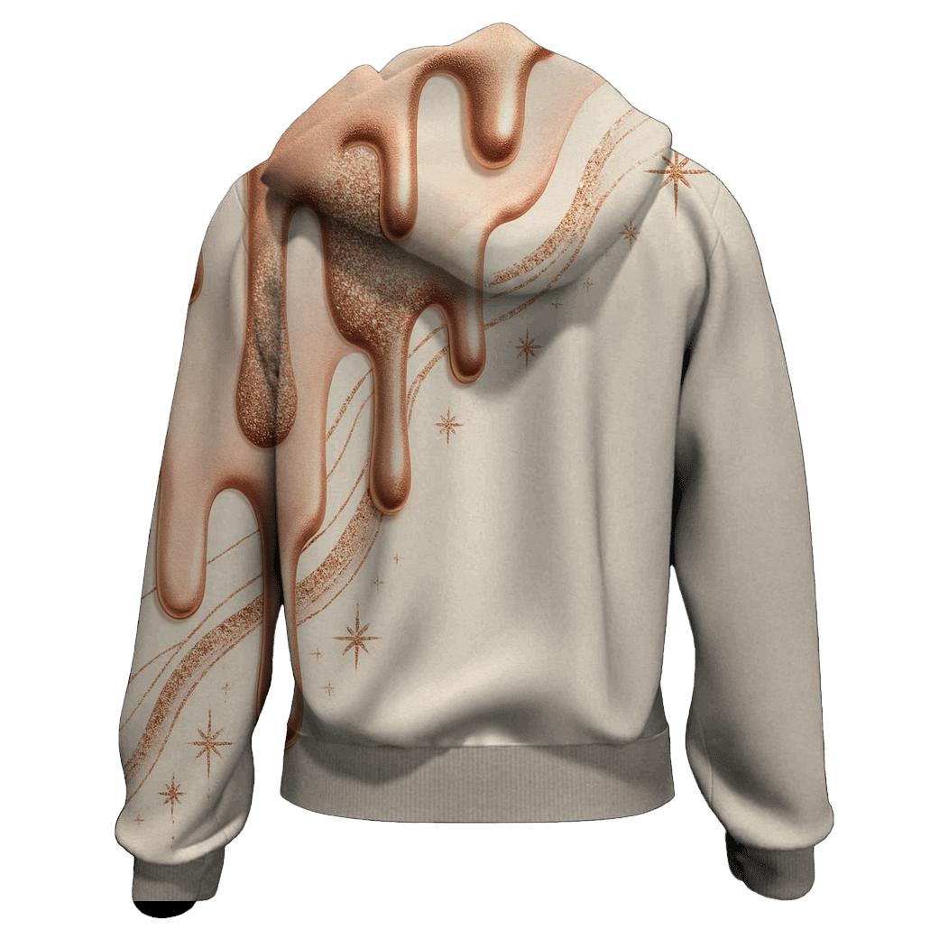Rose Gold Drizzle custom hoodies