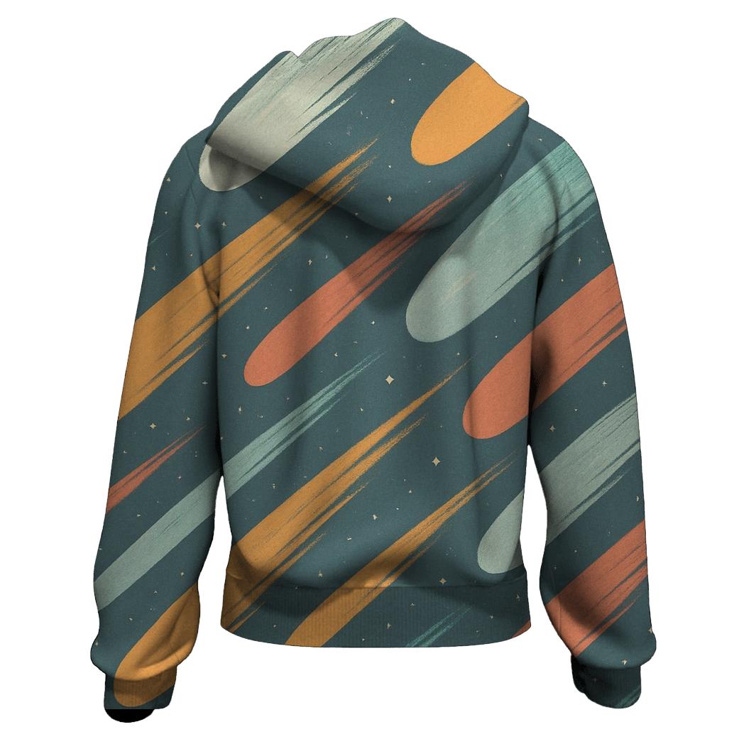 Comet Fan Overprint heavyweight hoodies