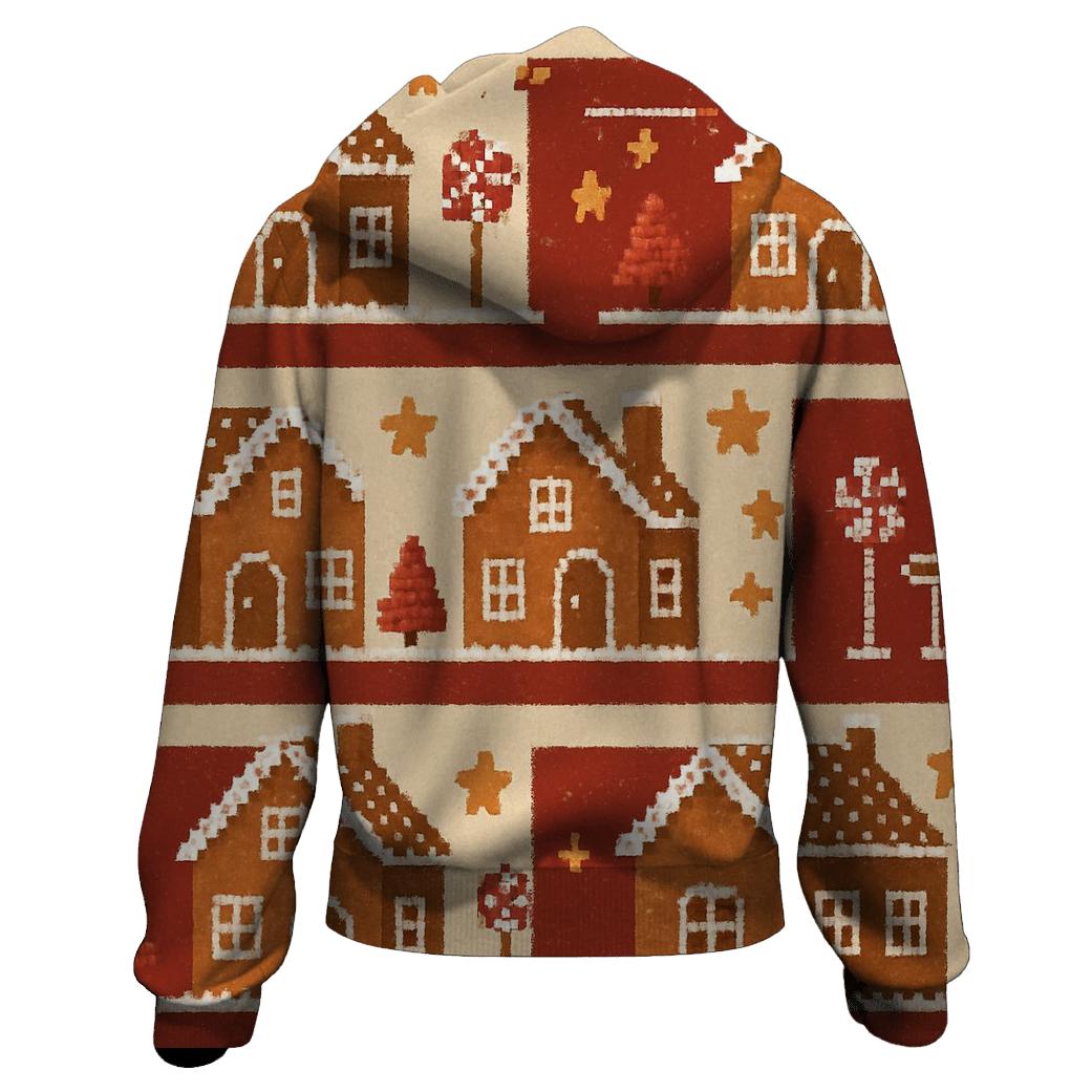 Gingerbread Village Parade Design custom hoodies