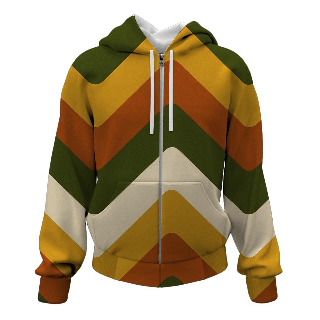 Harvest Retro Chevron hoodie trends