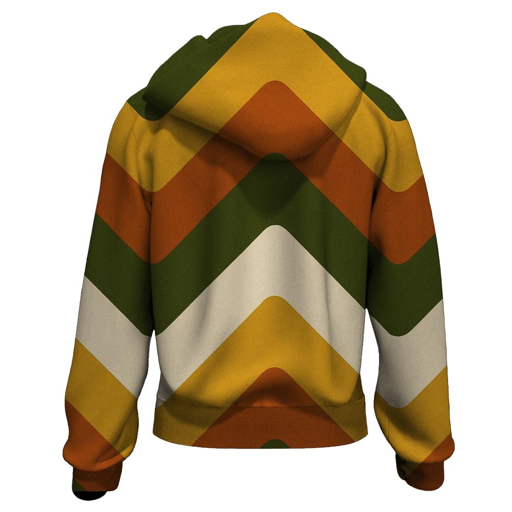 Harvest Retro Chevron hoodie trends