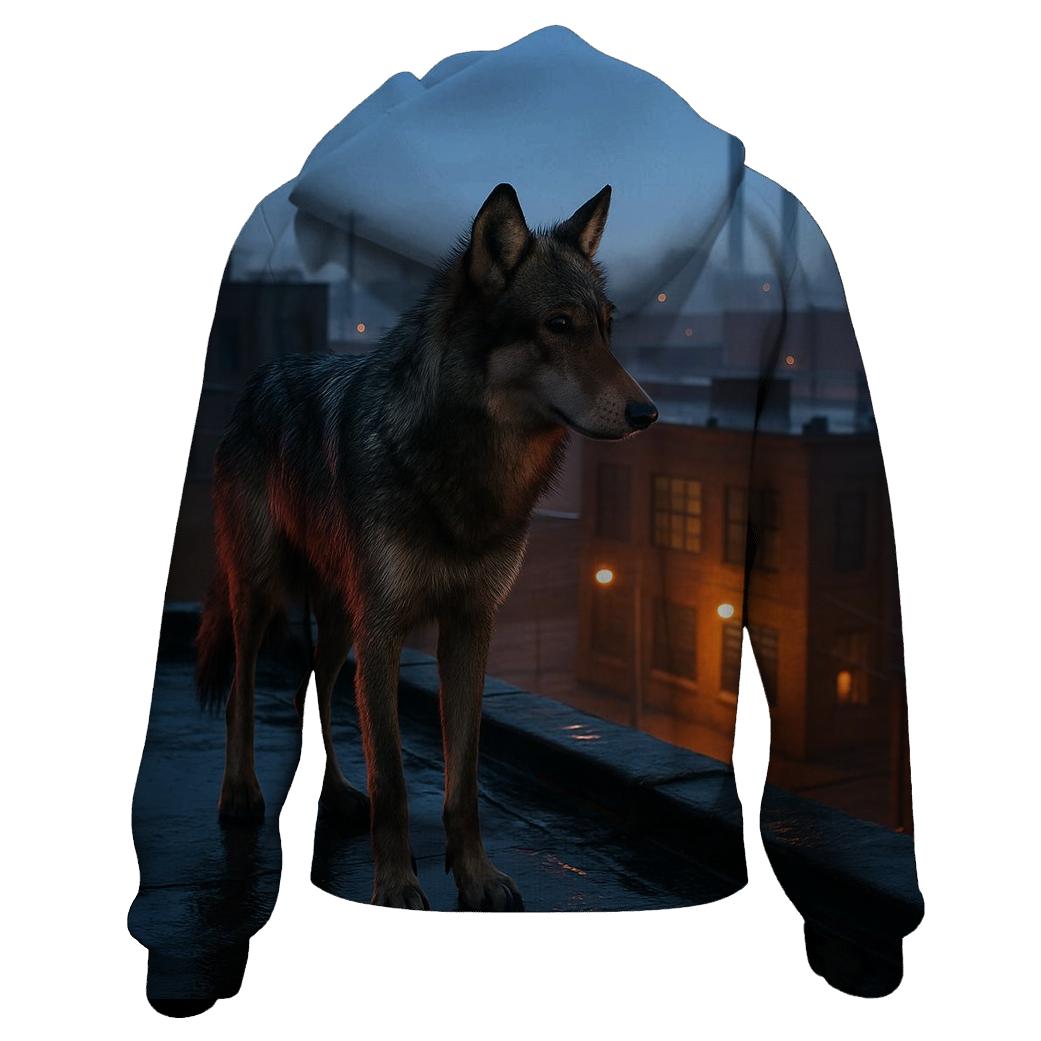 Urban Edge Wolf At Dawn pullover hoodies