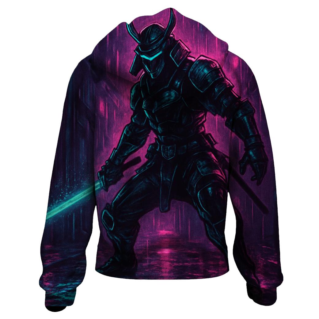 Neon Cyberpunk Samurai hoodie styles