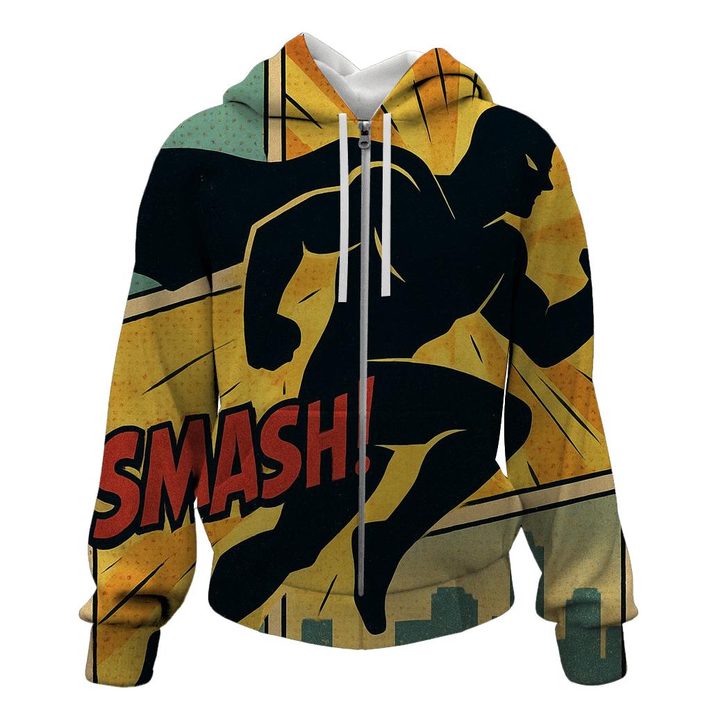 Faded Comic Book Panel heavyweight hoodies