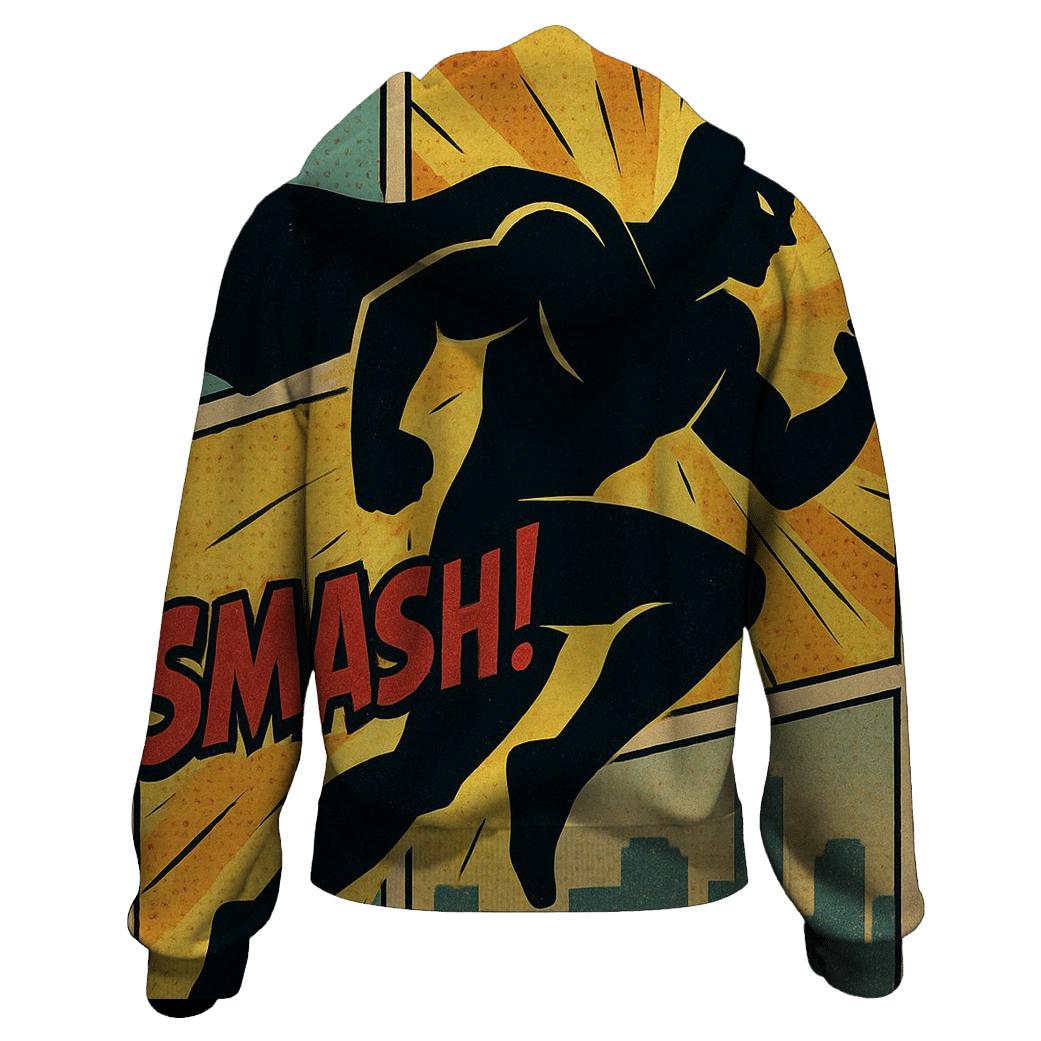 Faded Comic Book Panel heavyweight hoodies