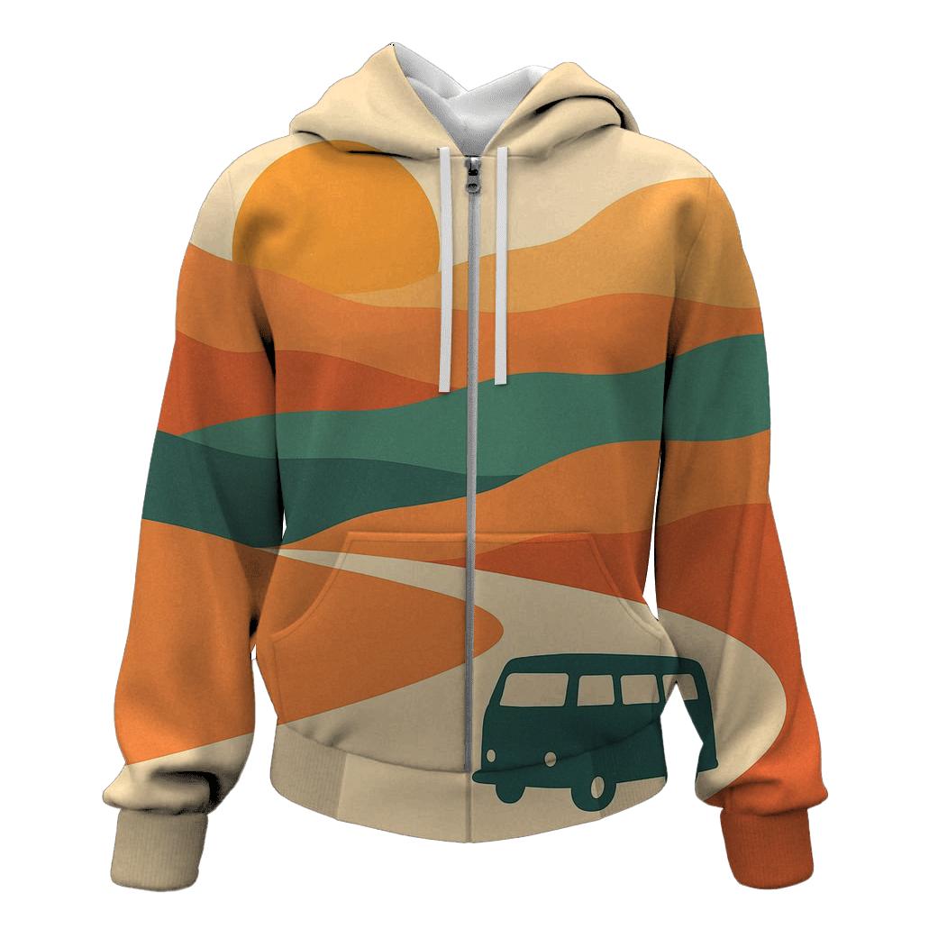 Sunrise Road Trip hoodie styles