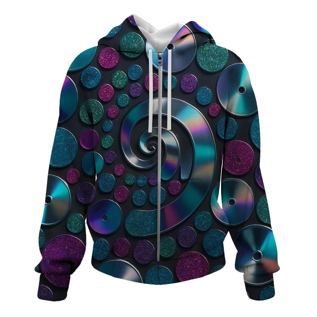 Sequin Storm Play graphic hoodies