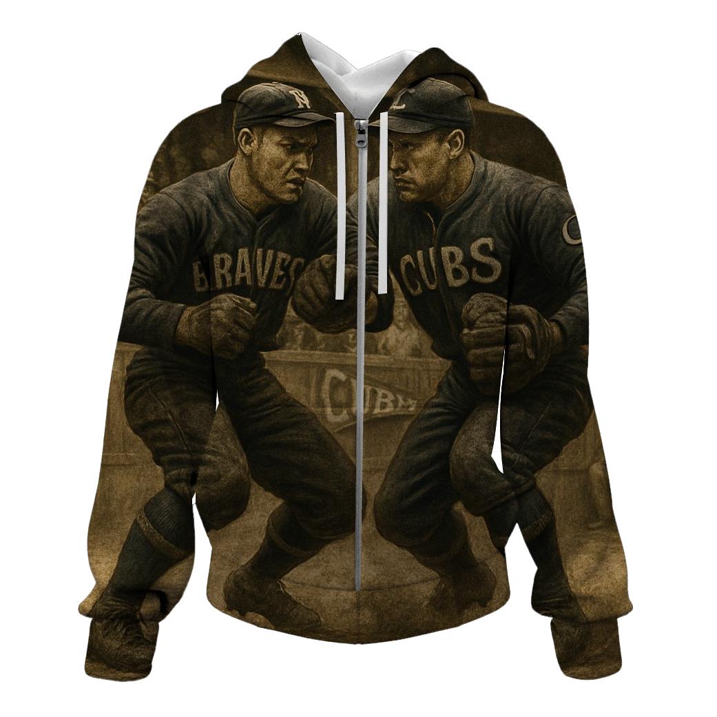 Historic Clay Diamond Duel zip-up hoodies