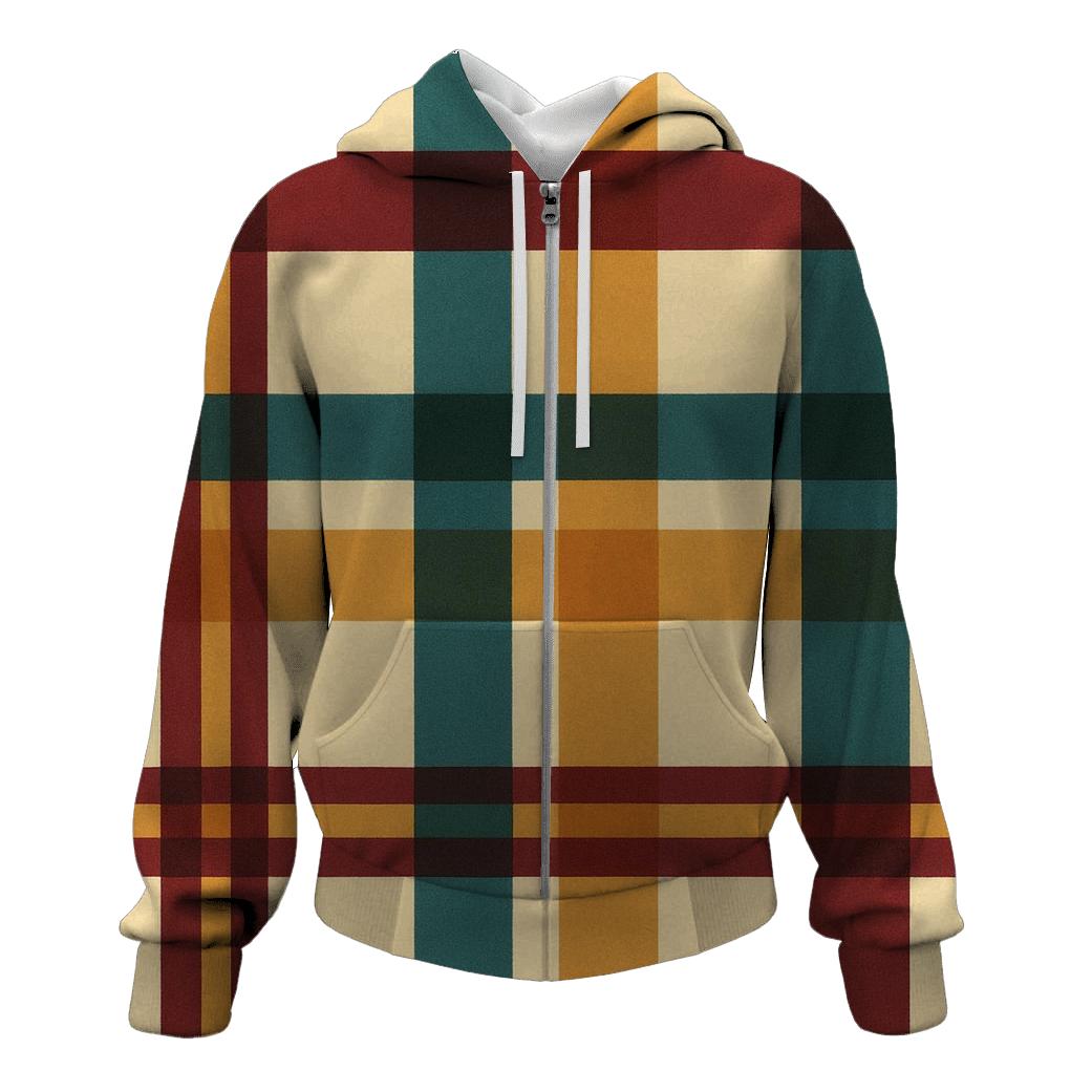 Mod Plaid Harmony designer hoodies