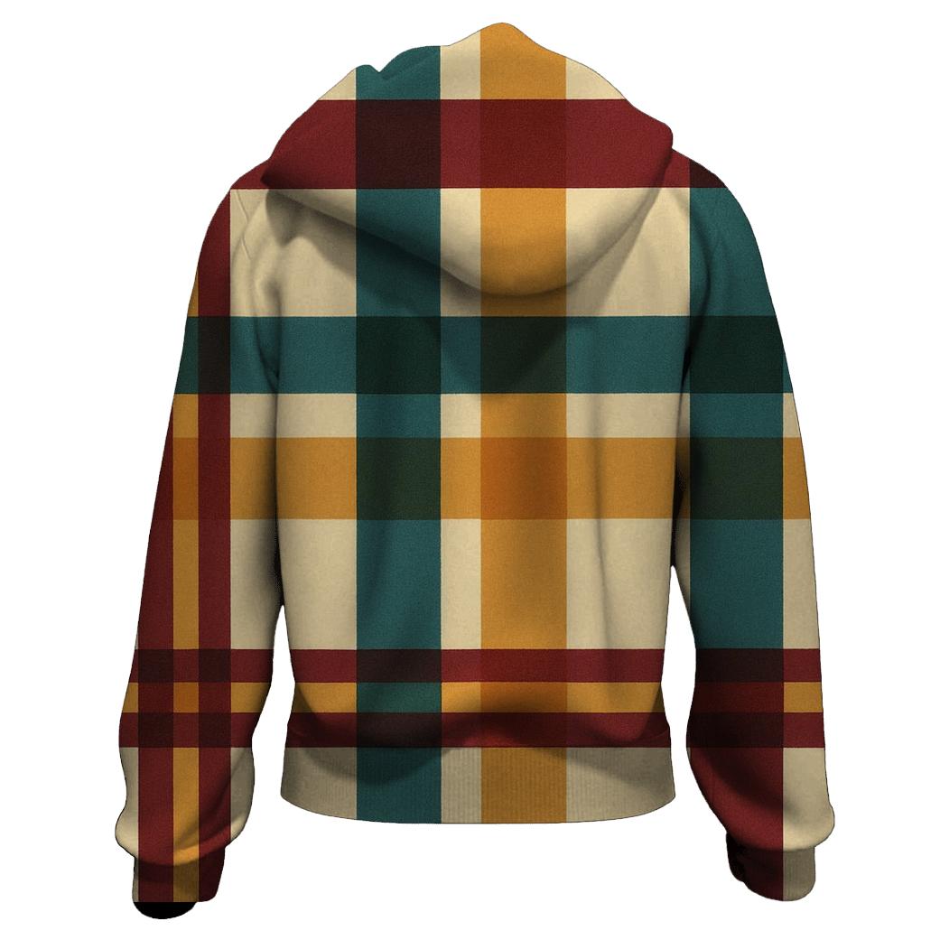 Mod Plaid Harmony designer hoodies