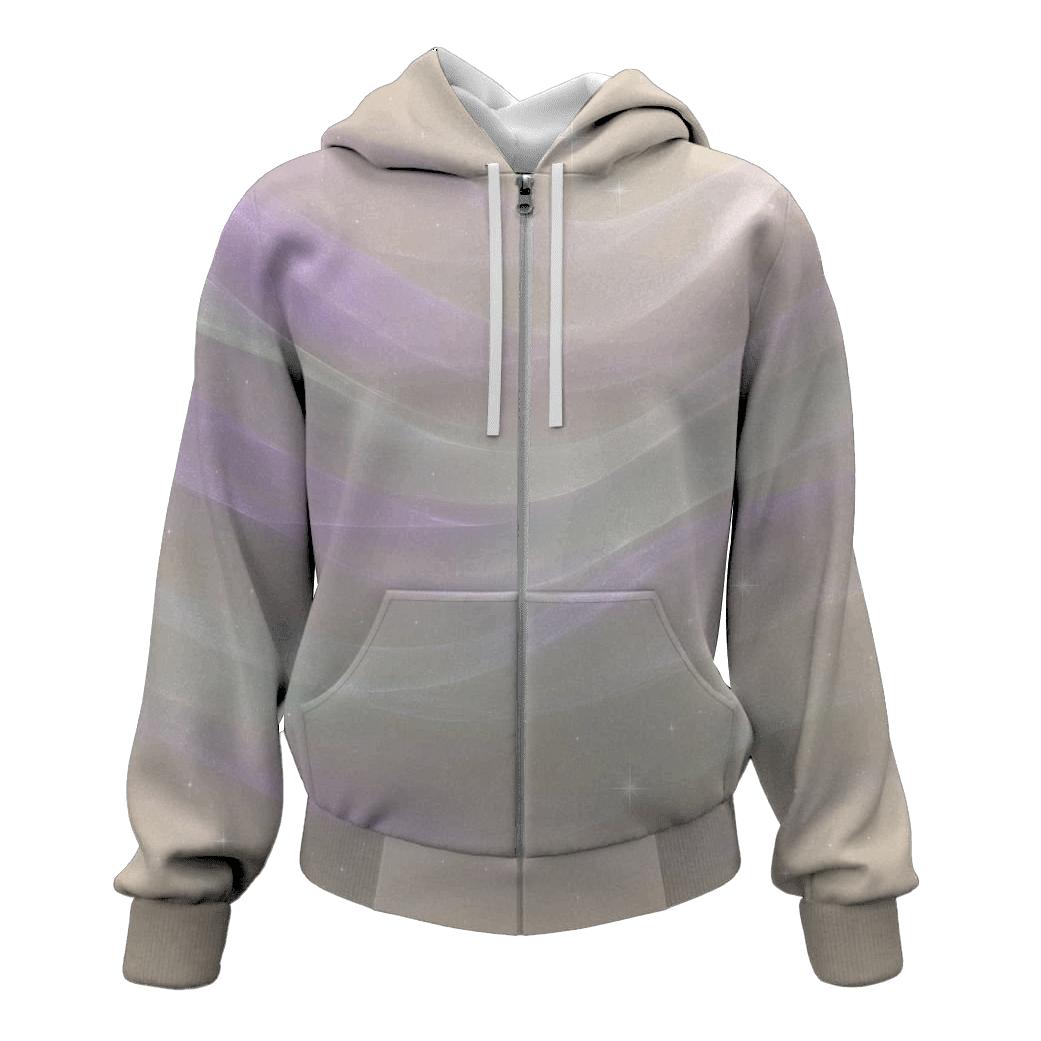 Aurora Pearl Veil embroidered hoodies