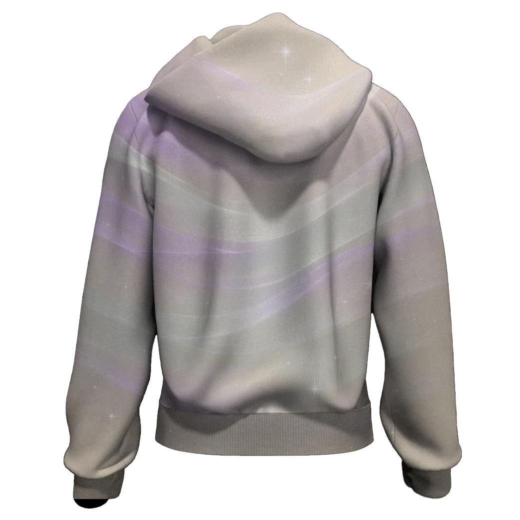 Aurora Pearl Veil embroidered hoodies