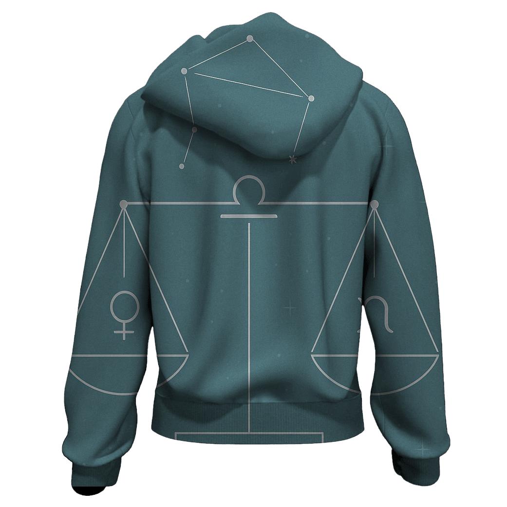 Libra Scales Balance Symbol custom hoodies
