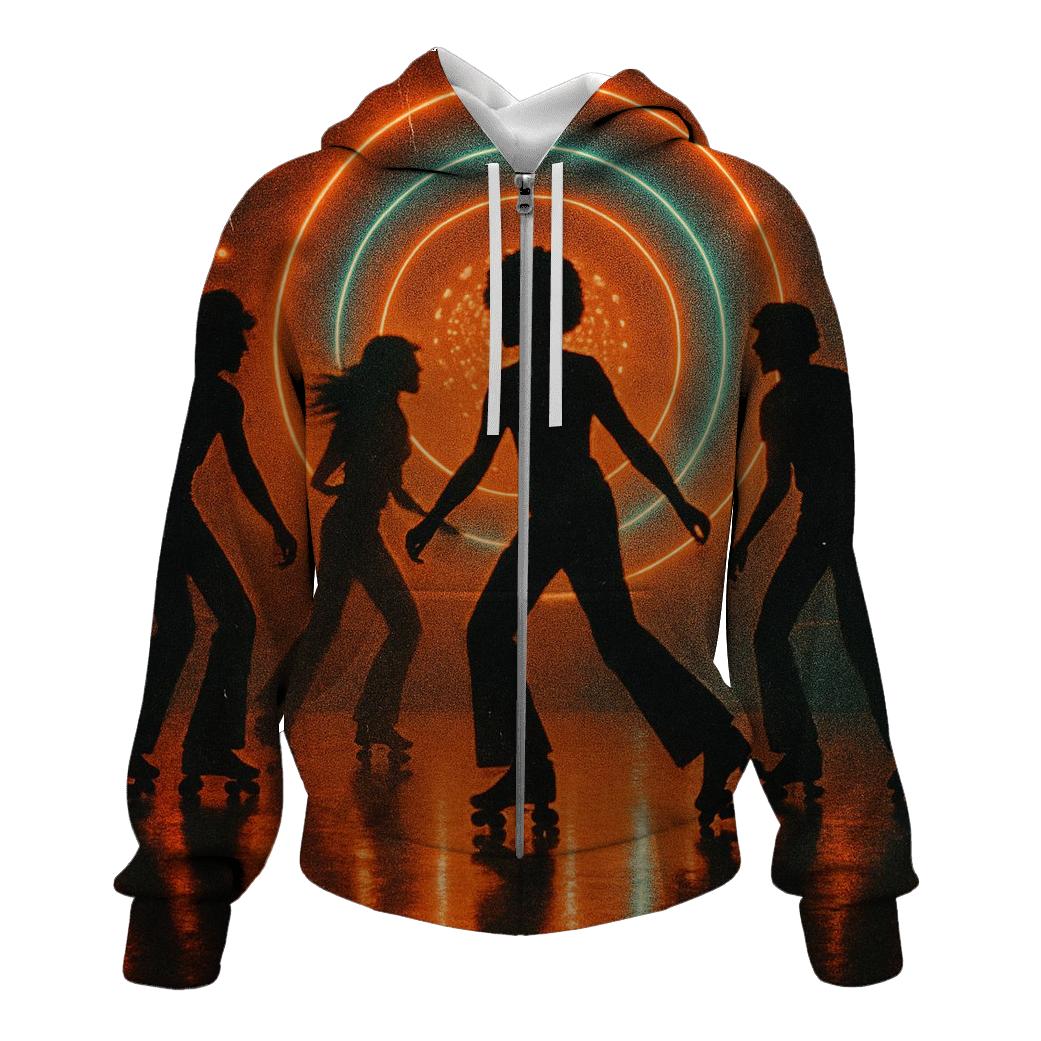 Retro Roller Rink Glow hoodie styles