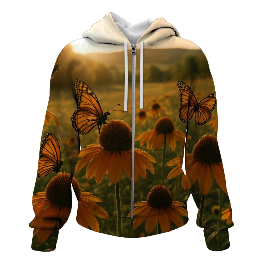 Prairie Coneflower And Monarch Migration hoodie trends