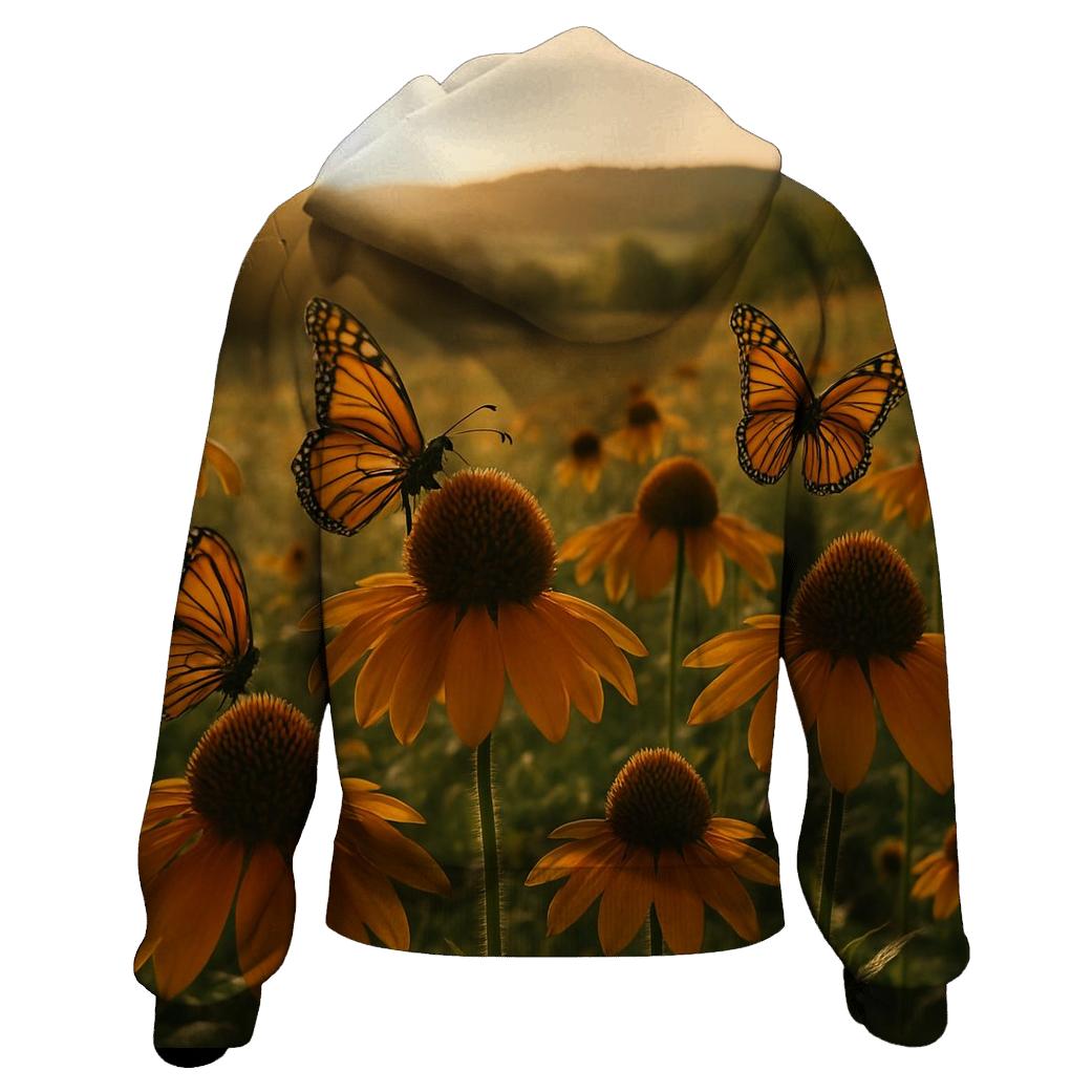 Prairie Coneflower And Monarch Migration hoodie trends