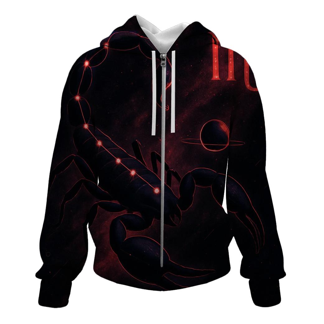 Scorpio Galactic Scorpion Design hoodie trends