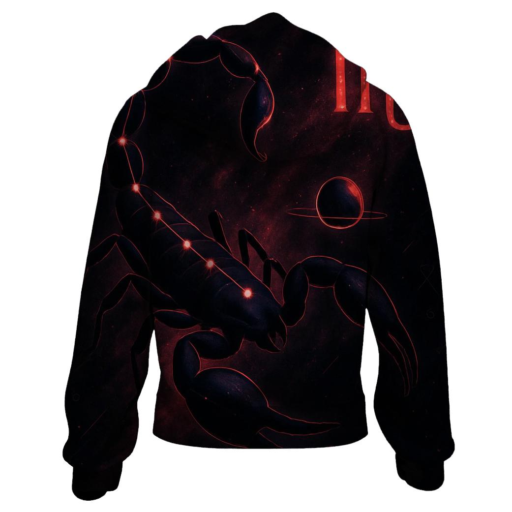 Scorpio Galactic Scorpion Design hoodie trends
