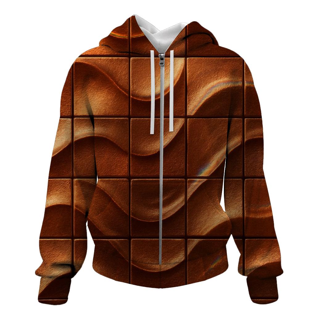 Copper Ripple Mosaic hoodie trends